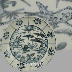 Antique Chinese Porcelain Jiajing / Wanli 16/17th c Ming Swatow Large pl