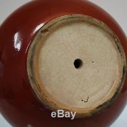 Antique Chinese Porcelain Vase Red Oxblood Glaze, Large, Sang de Boeuf