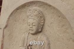 Antique Chinese Song Dynasty (960-1279) Large Terracotta Plaque Tile Buddha