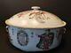Antique Chinese Wu Shuang Pu Large Covered Bowl 10 1/2, Qing, 19th Century
