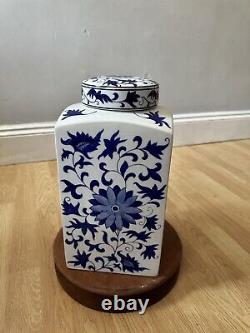 Antique Chinese blue glaze porcelain wine pot/vase/bottle. LARGE SIZE 35CM HIGH