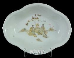 Antique Chinese large'Scholars' bowl China Republic around 1930 calligraphy