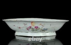 Antique Chinese large'Scholars' bowl China Republic around 1930 calligraphy