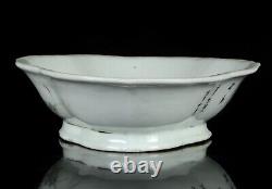 Antique Chinese large'Scholars' bowl China Republic around 1930 calligraphy