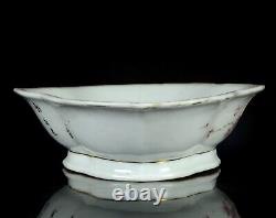 Antique Chinese large'Scholars' bowl China Republic around 1930 calligraphy