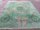 Antique Hand Made Art Deco Chinese Oriental Gree Wool Large Carpet 317x274cm