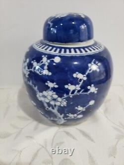 Antique Huge Chinese large Porcelain Prunus Jar KANGXI Mark