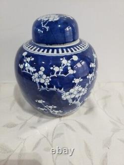 Antique Huge Chinese large Porcelain Prunus Jar KANGXI Mark