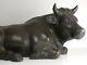 Antique Japanese Meiji Bronze Cast Iron Large Bull Statue