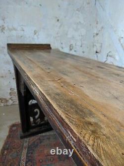Antique Large 19th Century Chinese Elm Altar Table