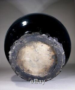 Antique Large Chinese Black Ware Cizhou Jar Song Dynasty