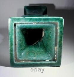 Antique Large Green Glazed Chinese Gu Vase