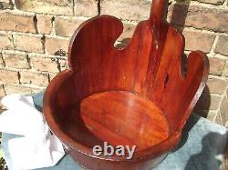 Antique Large Shaped Washbowl and Stand