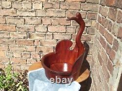 Antique Large Shaped Washbowl and Stand