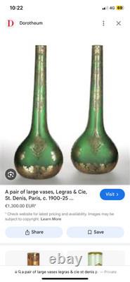 Antique Pair Of Large Vases