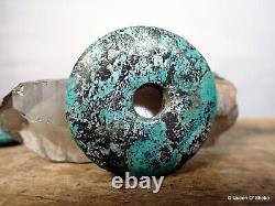 Antique Turquoise Discs Chinese Large Collection of 3 ^
