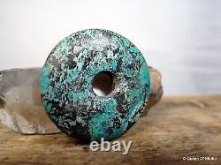 Antique Turquoise Discs Chinese Large Collection of 3 #