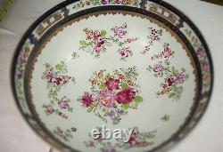 Antique large Chinese export porcelain punch bowl (25cm)