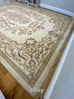 Antique large Indian carpet in chinese style 100% wool Rectangular shape