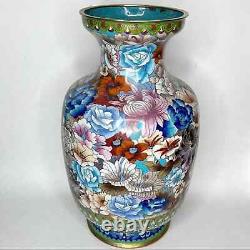 Antique large cloisonne vase 15