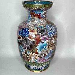 Antique large cloisonne vase 15