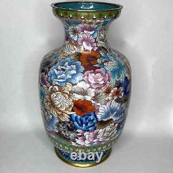 Antique large cloisonne vase 15