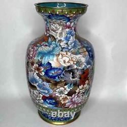 Antique large cloisonne vase 15