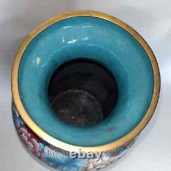 Antique large cloisonne vase 15