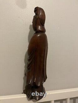 Authentic Antique Large Chinese Qing BODHISATTVA GUANYIN KWAYIN 32cm Tall