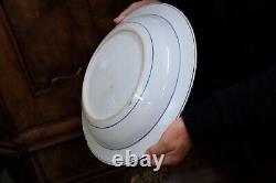 Beautiful Large Chinese Porcelain deep Charger Dish Kangxi 18thC 41.5 cm 16.6 in