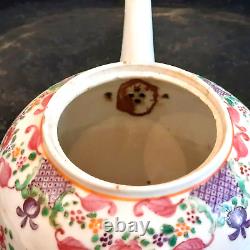 Beautiuful Large Chinese Qinglong Famile Rose Porcelain Bullet Teapot C C1740+