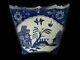 Bonsai Pot Large Pot, Oriental Blue And White Willow Pattern Ceramic