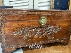 C. 1950's Large Chinese camphor wood chest