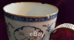 Chinese Cantonese vintage pre Victorian oriental antique large tankard mug