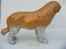 Chinese Cloisonne Dog Large Rare