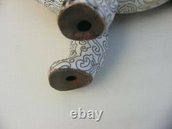 Chinese Cloisonne Dog Large Rare