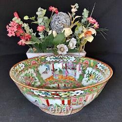 Chinese Export Famille Rose Medallion Large Bowl c. 1840