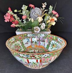 Chinese Export Famille Rose Medallion Large Bowl c. 1840