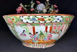 Chinese Export Famille Rose Medallion Large Bowl c. 1840