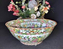 Chinese Export Famille Rose Medallion Large Bowl c. 1840