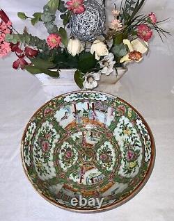 Chinese Export Famille Rose Medallion Large Bowl c. 1840