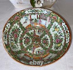 Chinese Export Famille Rose Medallion Large Bowl c. 1840