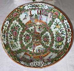 Chinese Export Famille Rose Medallion Large Bowl c. 1840