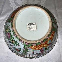 Chinese Export Famille Rose Medallion Large Bowl c. 1840