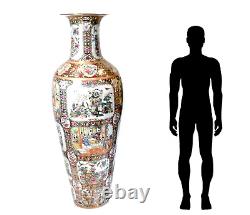 Chinese Famille Rose Vase, Extra Large Chinese Vase, Large Vase