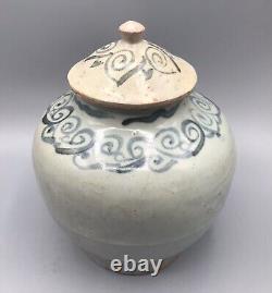 Chinese Ming Dynasty Large Lidded Jar