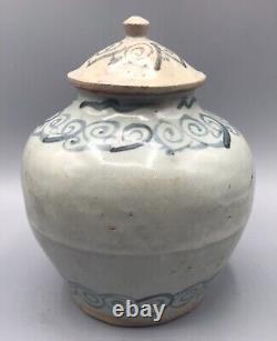 Chinese Ming Dynasty Large Lidded Jar