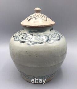 Chinese Ming Dynasty Large Lidded Jar