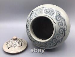 Chinese Ming Dynasty Large Lidded Jar