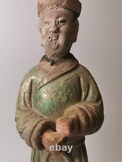 Chinese Ming dynasty glazed porcelain large figure 1